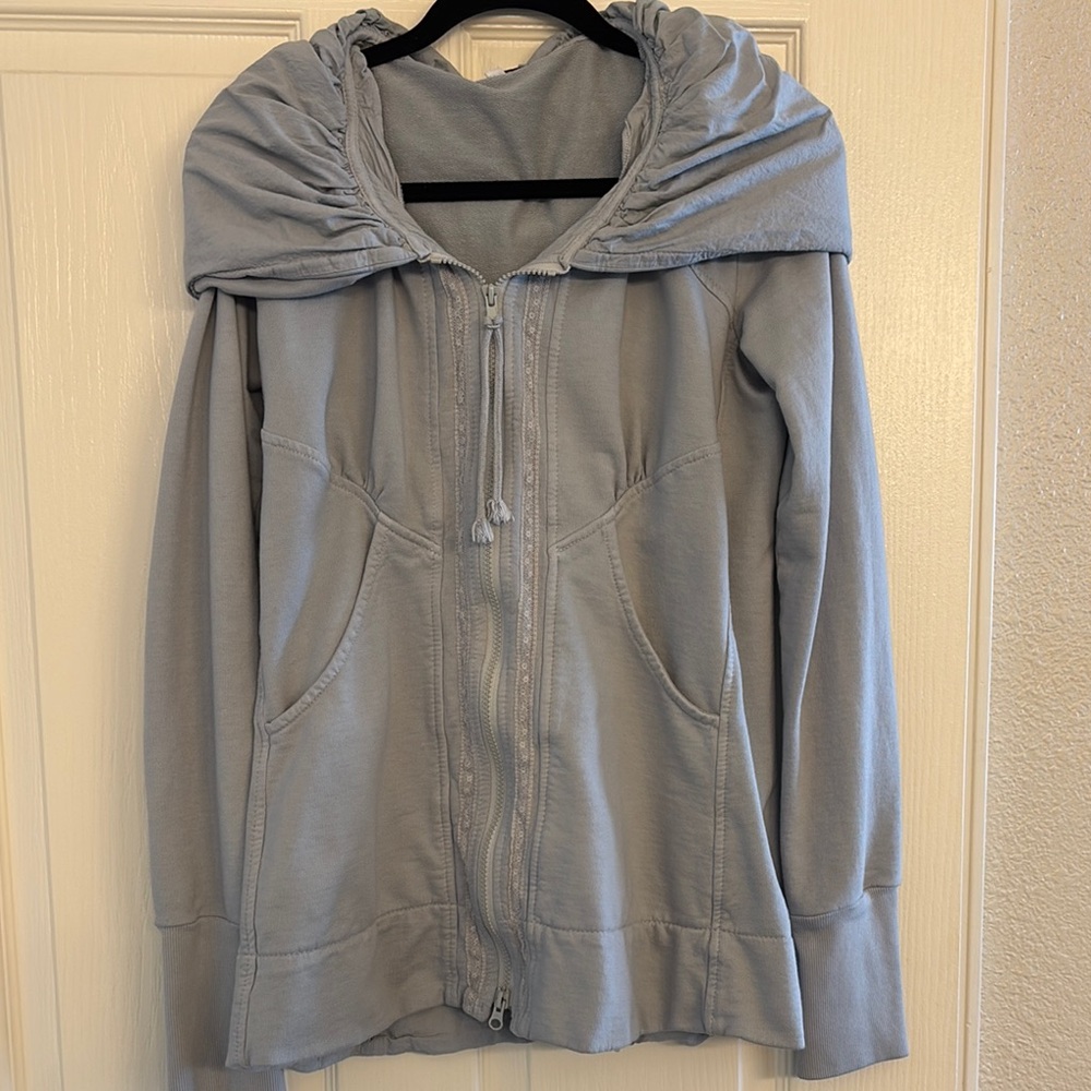Stylish Gray Hooded Jacket